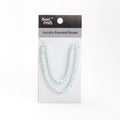 Acrylic Faceted Beads Icy Blue 1 String