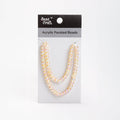 Acrylic Faceted Beads Pale Yellow 1 String