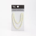 Acrylic Faceted Beads Cream 1 String