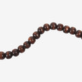 Handmade Wooden Beads Dark Brown 8mm String