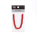 Glass Beads Ruby Red 1 String