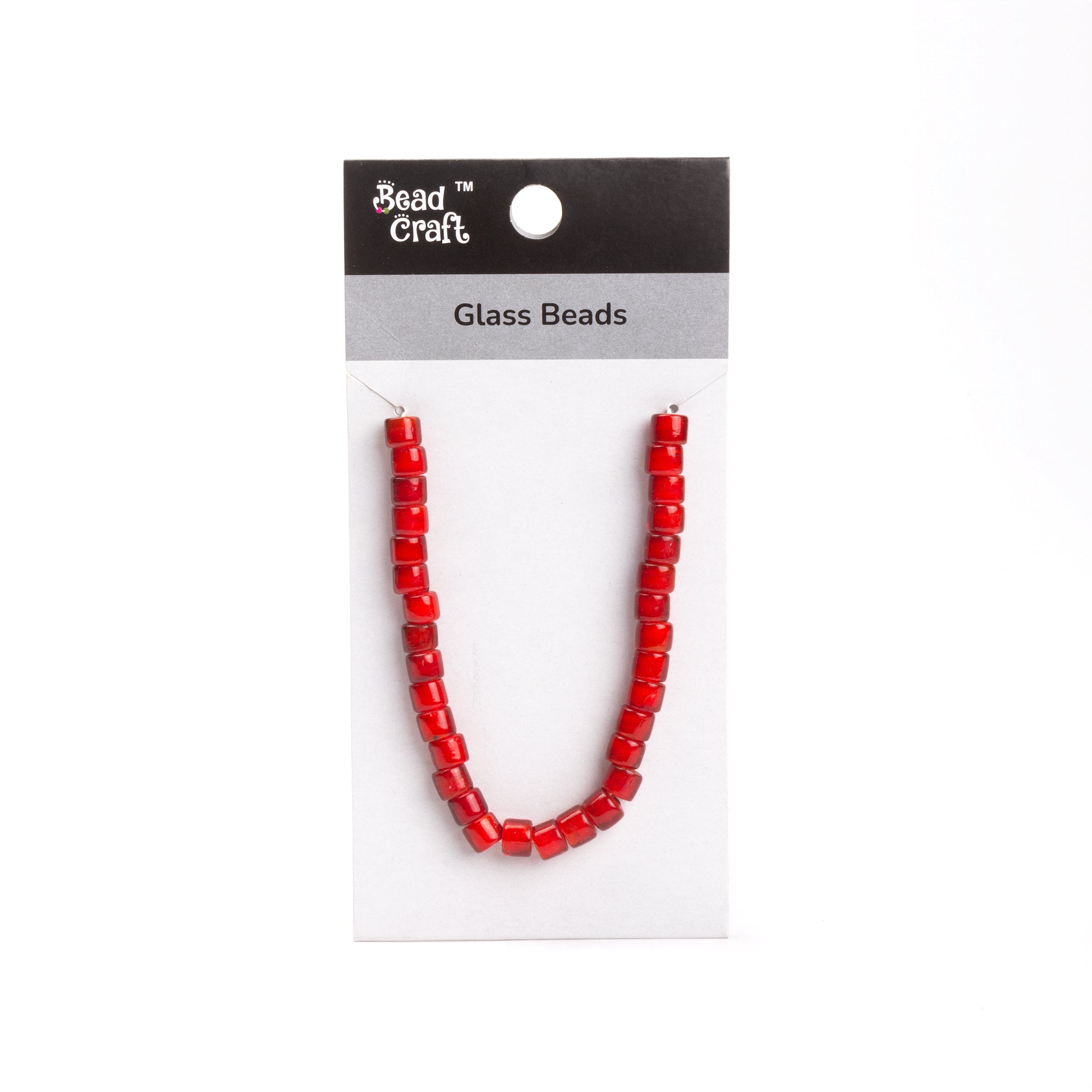 Glass Beads Ruby Red 1 String