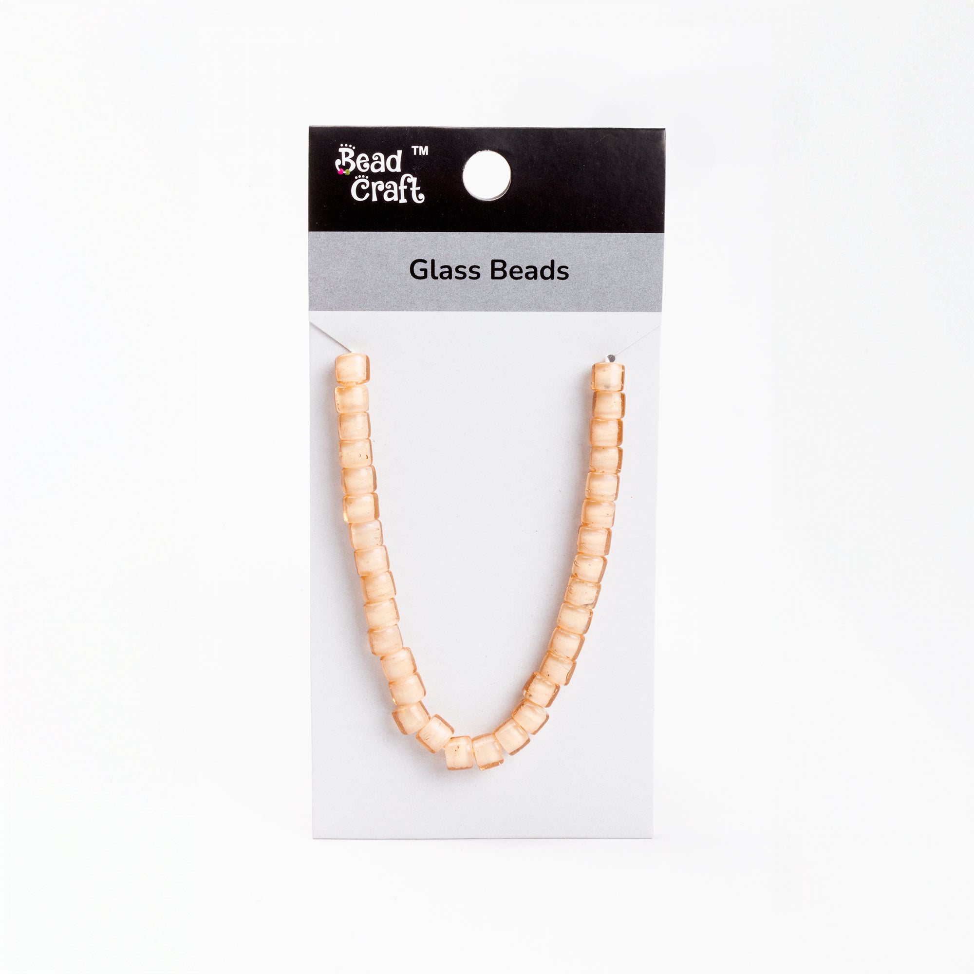 Glass Beads Soft Rose 1 String