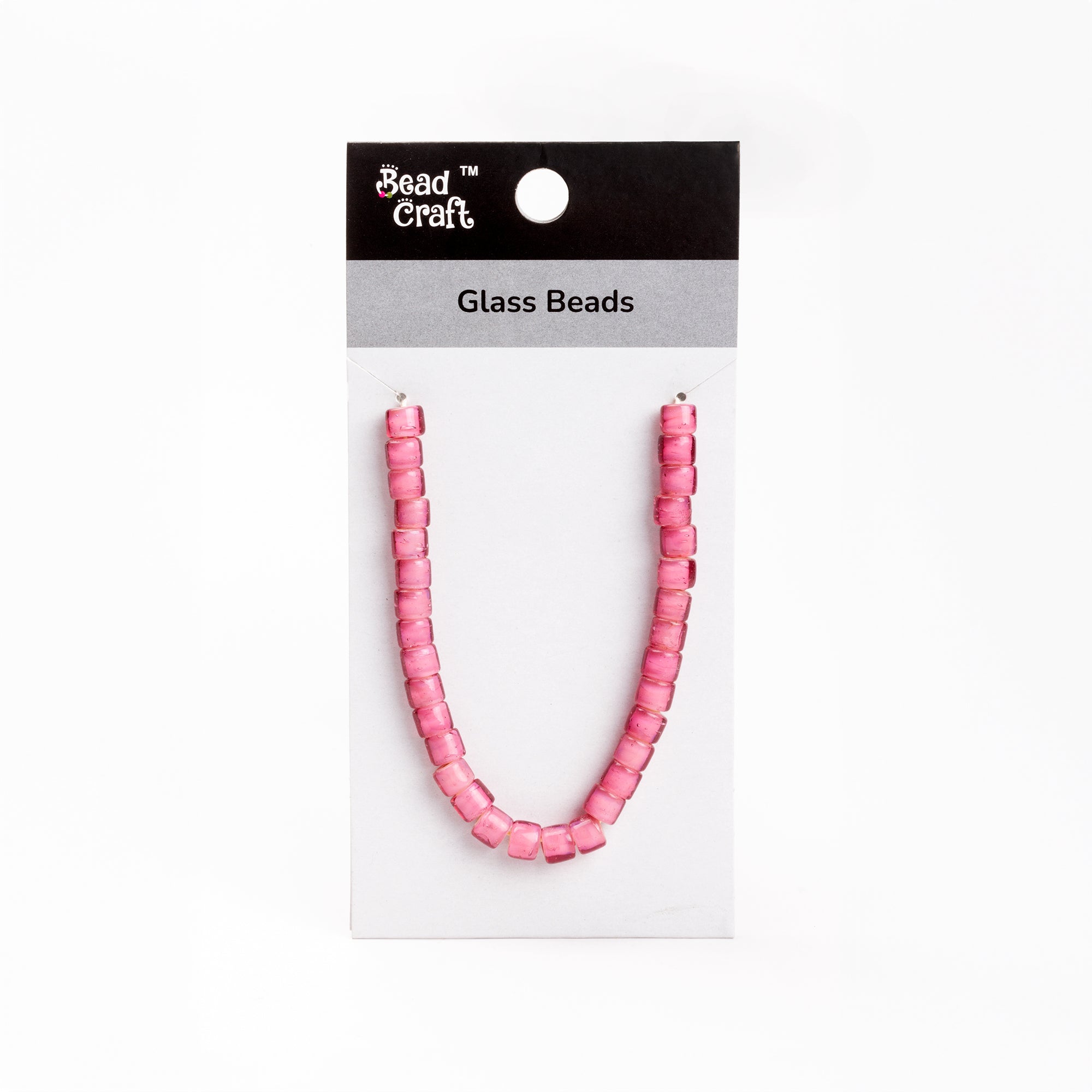 Glass Beads Deep Rose 1 String