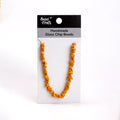 Handmade Glass Chip Beads Caramel Approx 15gm