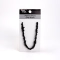 Handmade Glass Chip Beads Black Approx 15gm