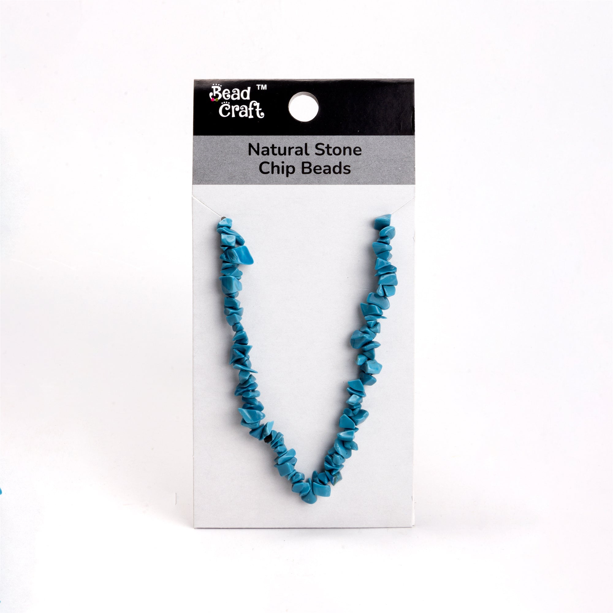 Handmade Glass Chip Beads Turquoise Approx 15gm