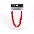 Handmade Glass Chip Beads Scarlet Approx 15gm