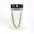 Handmade Glass Chip Beads Pistachio Green Approx 15gm