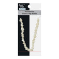 Handmade Glass Chip Beads Ivory Approx 15gm
