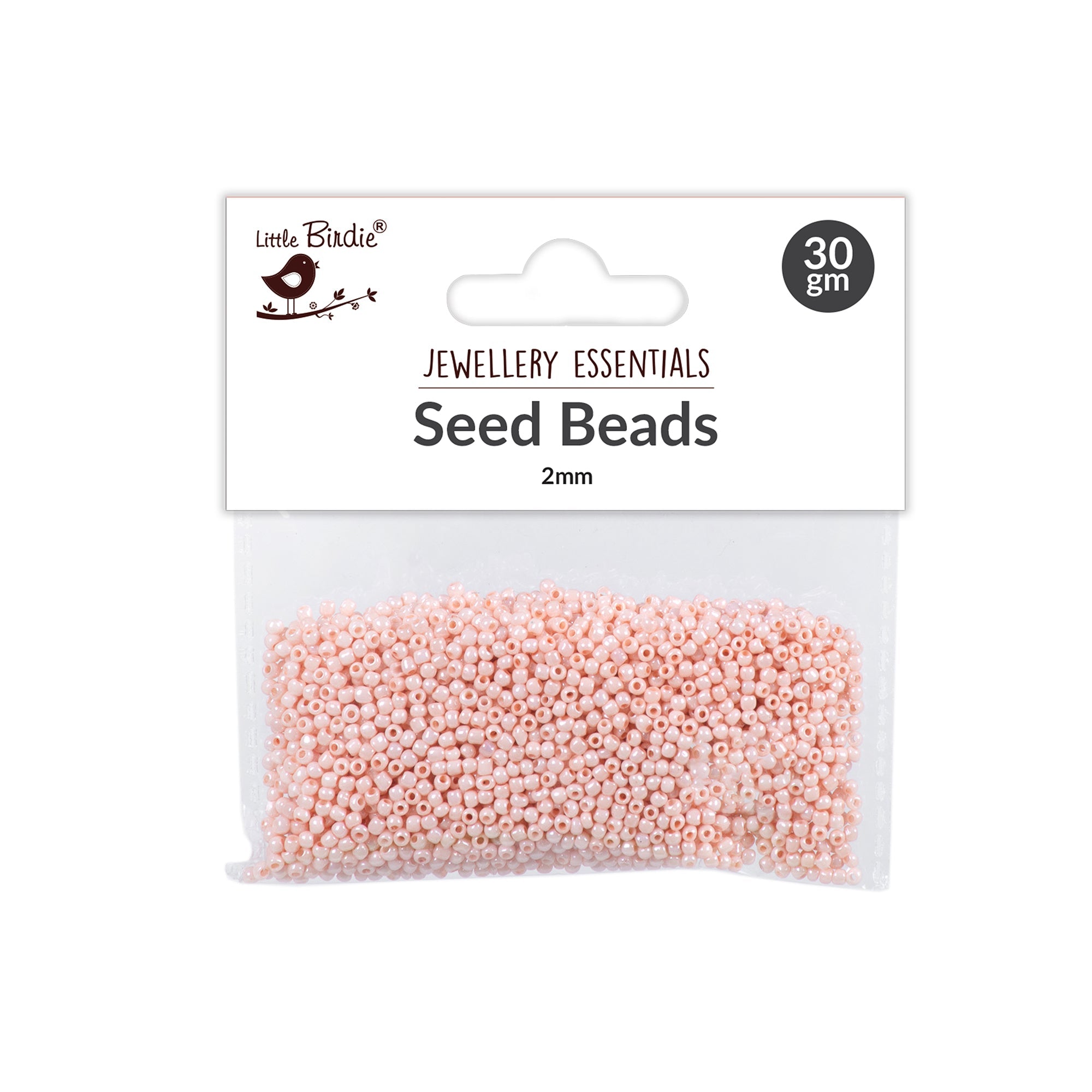 Seed Beads Misty Peach 2mm 30g