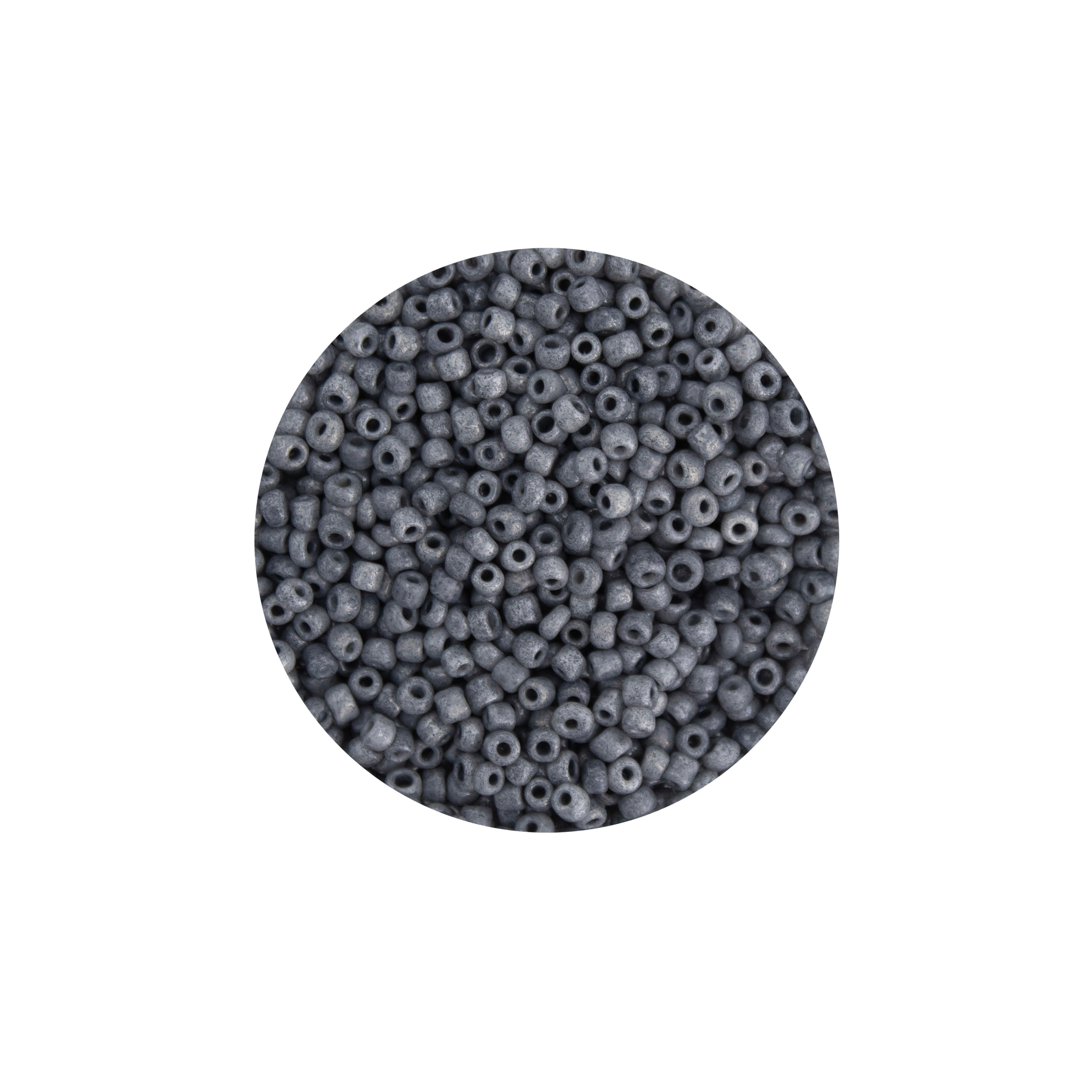 Seed Beads Grey 2mm 30g