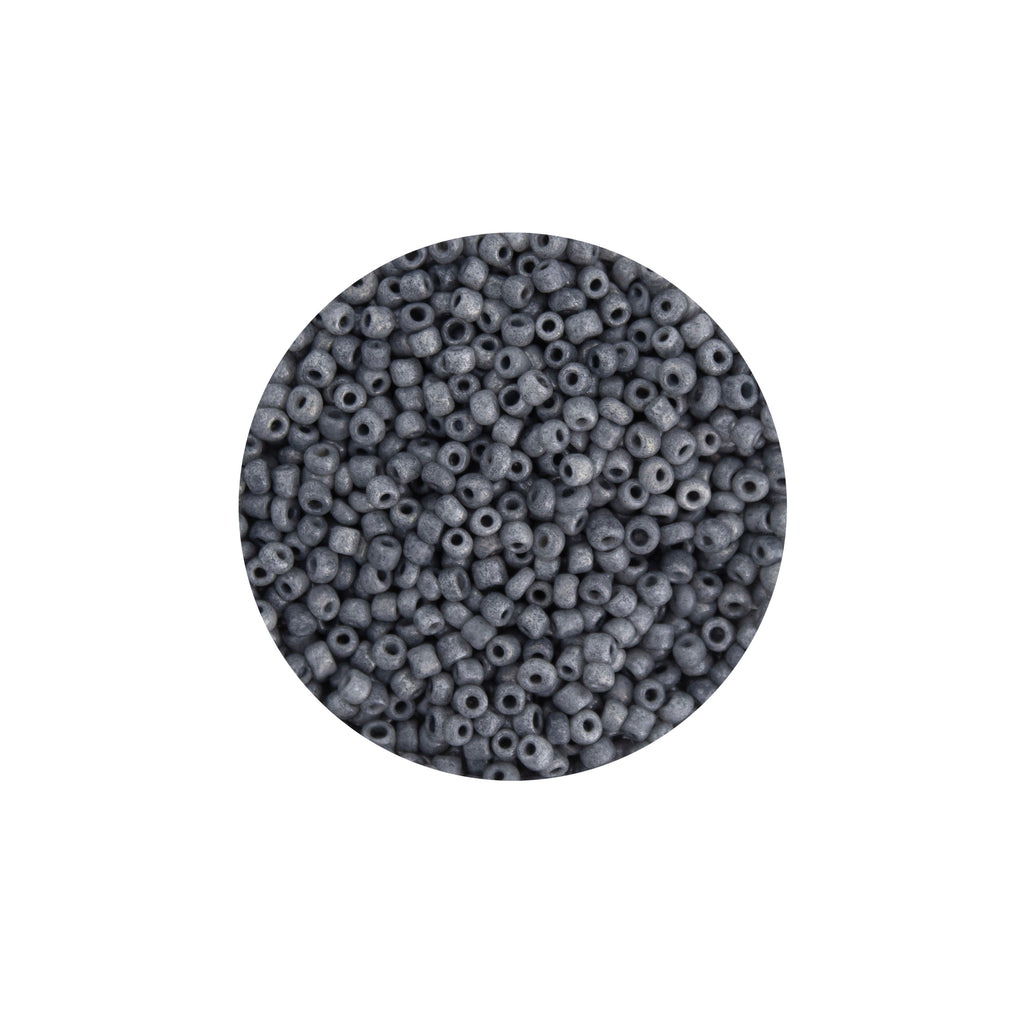 Seed Beads Grey 2mm 30g