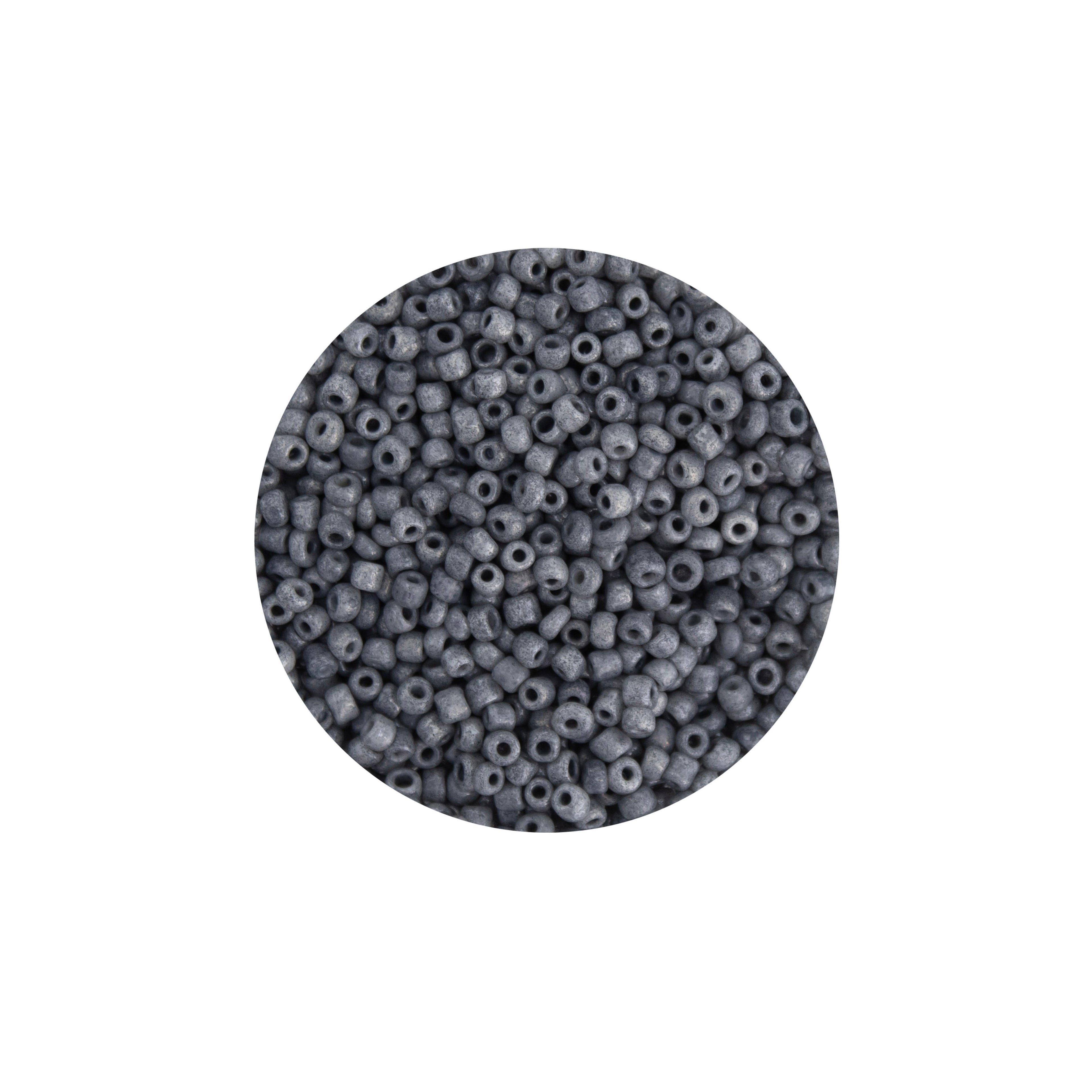 Seed Beads Grey 2mm 30g