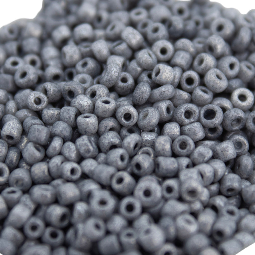 Seed Beads Grey 2mm 30g
