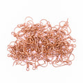 Jewellery Findings Ear Wire Hooks & Jump Rings 8Mm Rose Gold 40 Pcs