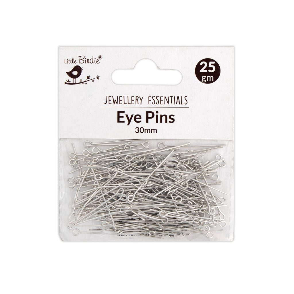 Jewellery Findings Eye Pin 30mm Nickel 25grm