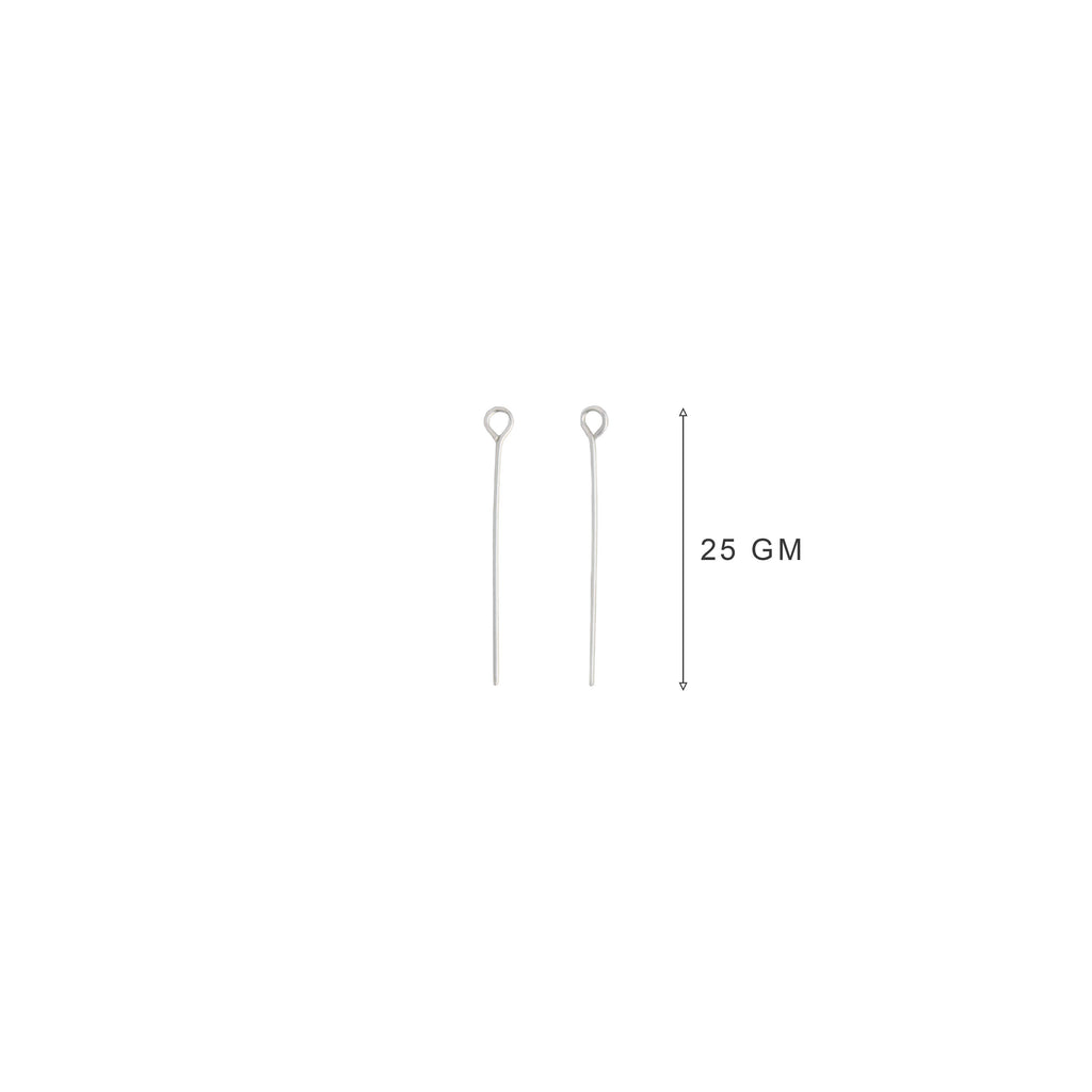 Jewellery Findings Eye Pin 30mm Nickel 25grm