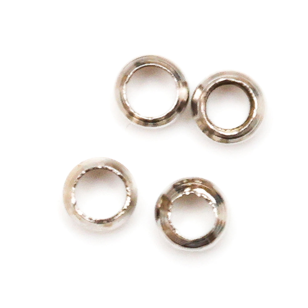 Jewellery Findings Crimp Beads 3Mm Nickel 5 Gm