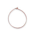 Jewellery Findings Ear Hoops Round 40Mm Dia Rose Gold 6 Pcs
