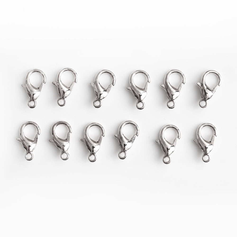Jewellery Findings Lobster Ring 10Mm Nickel 12 Pc