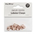 Jewellery Findings Lobster Ring 10Mm Rose Gold 12 Pc