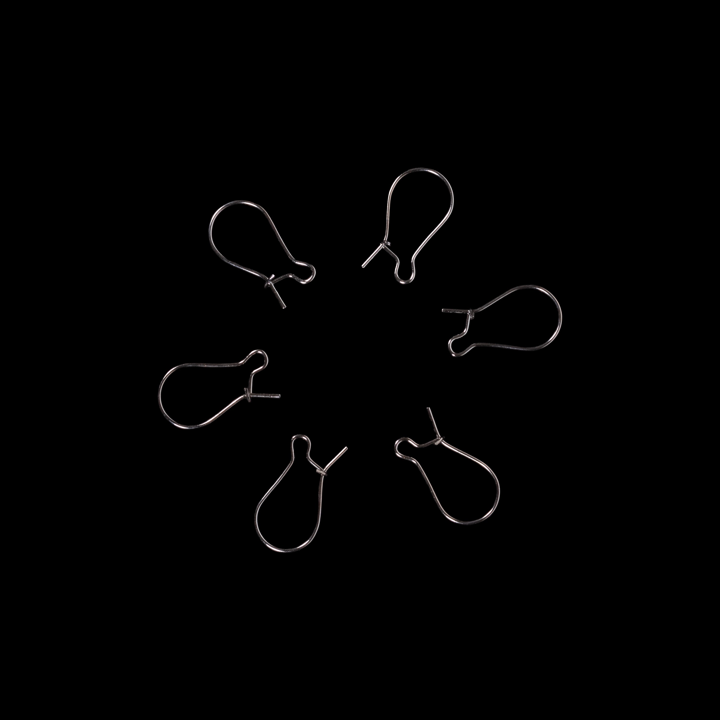 Jewellery Findings Drop Clasps U Hoop 20mm Nickel 6Pc