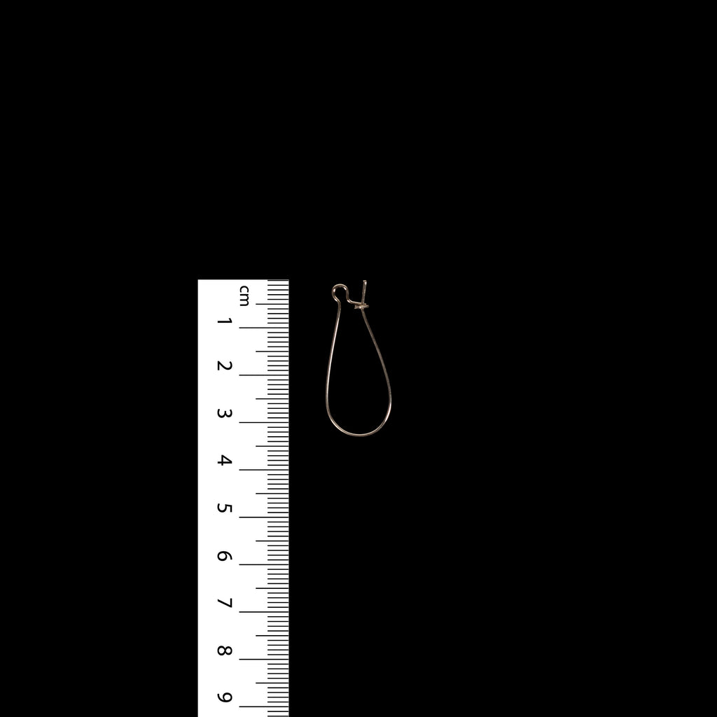 Jewellery Findings Drop Clasps U Hoop 35mm Gold 6Pc