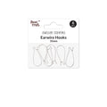 Jewellery Findings Drop Clasps U Hoop 35mm Silver 6Pc