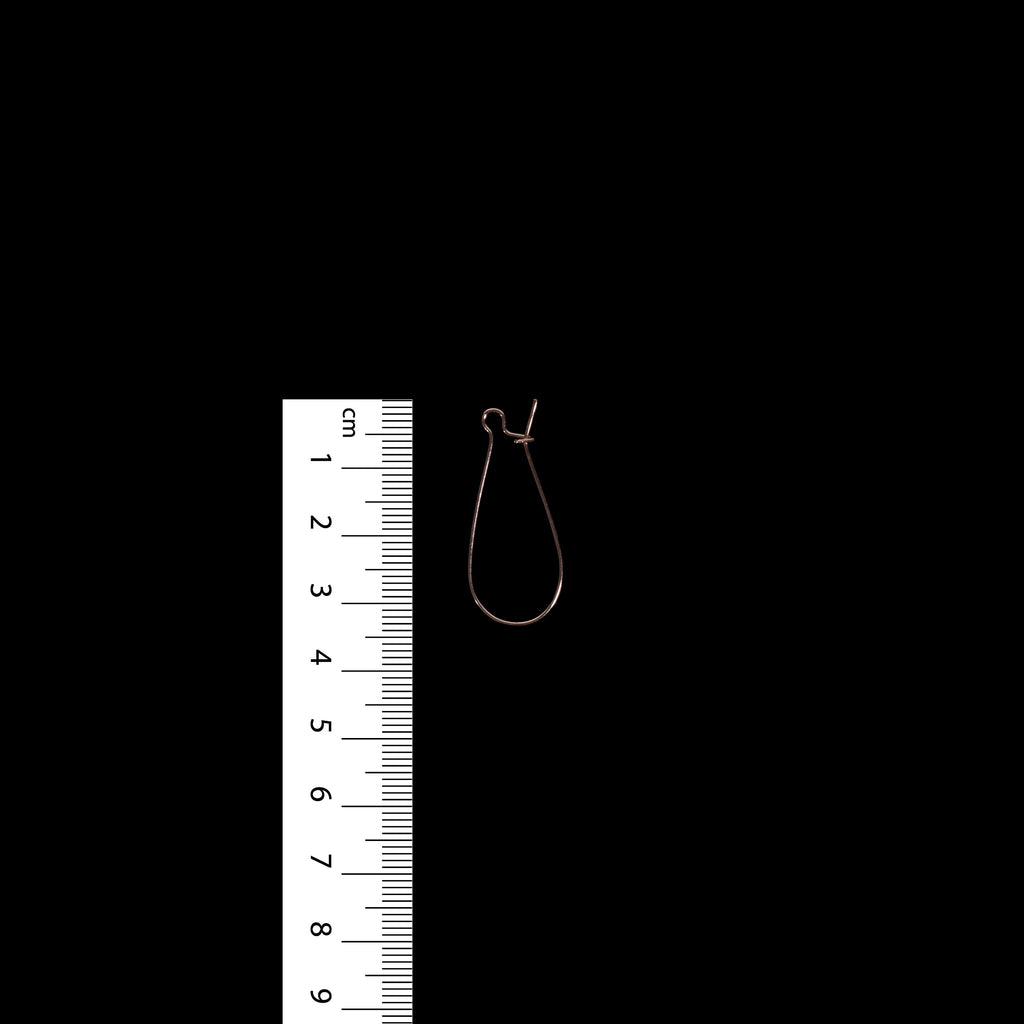 Jewellery Findings Drop Clasps U Hoop 35mm Rose Gold 6Pc