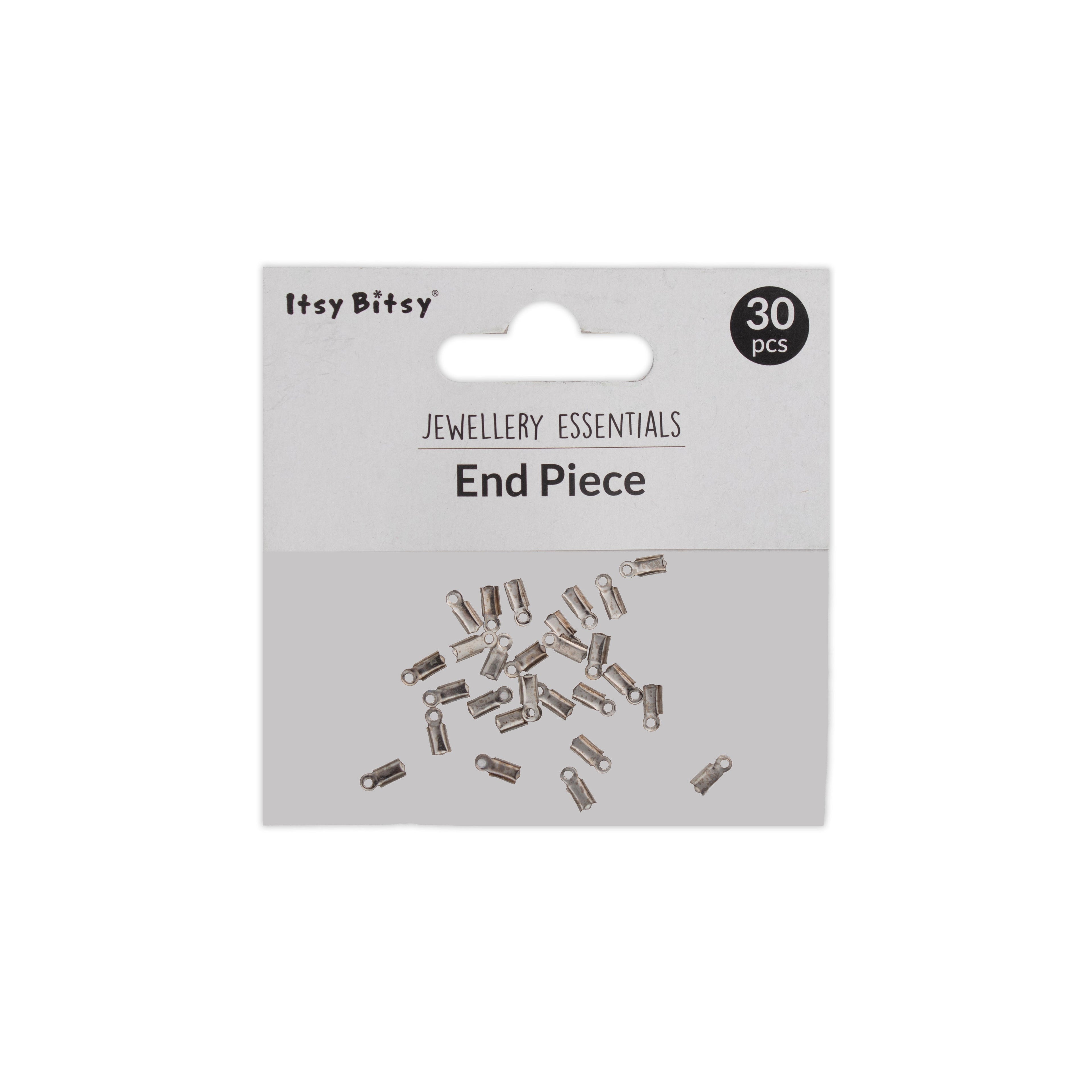 Jewellery Findings End Piece Big Nickel 30Pc