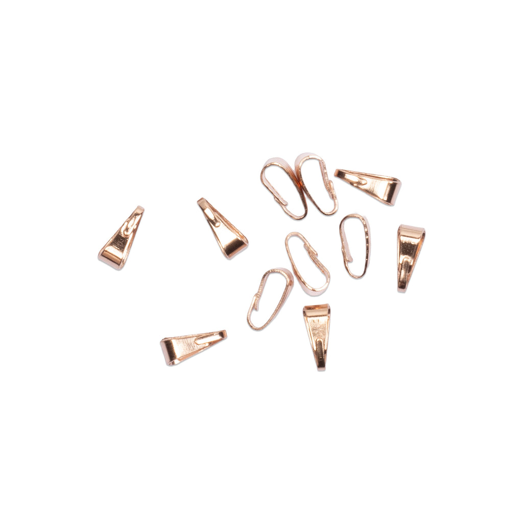Jewellery Findings Pendant Hook Small Rose Gold 12Pcs