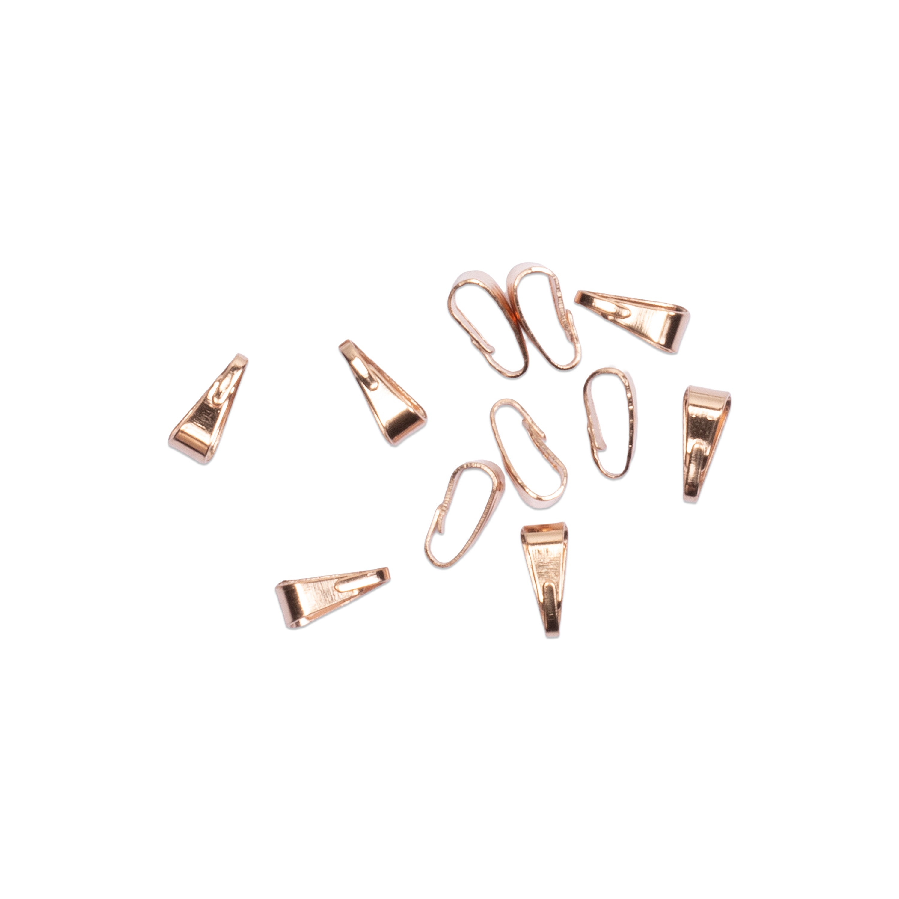 Jewellery Findings Pendant Hook Small Rose Gold 12Pcs