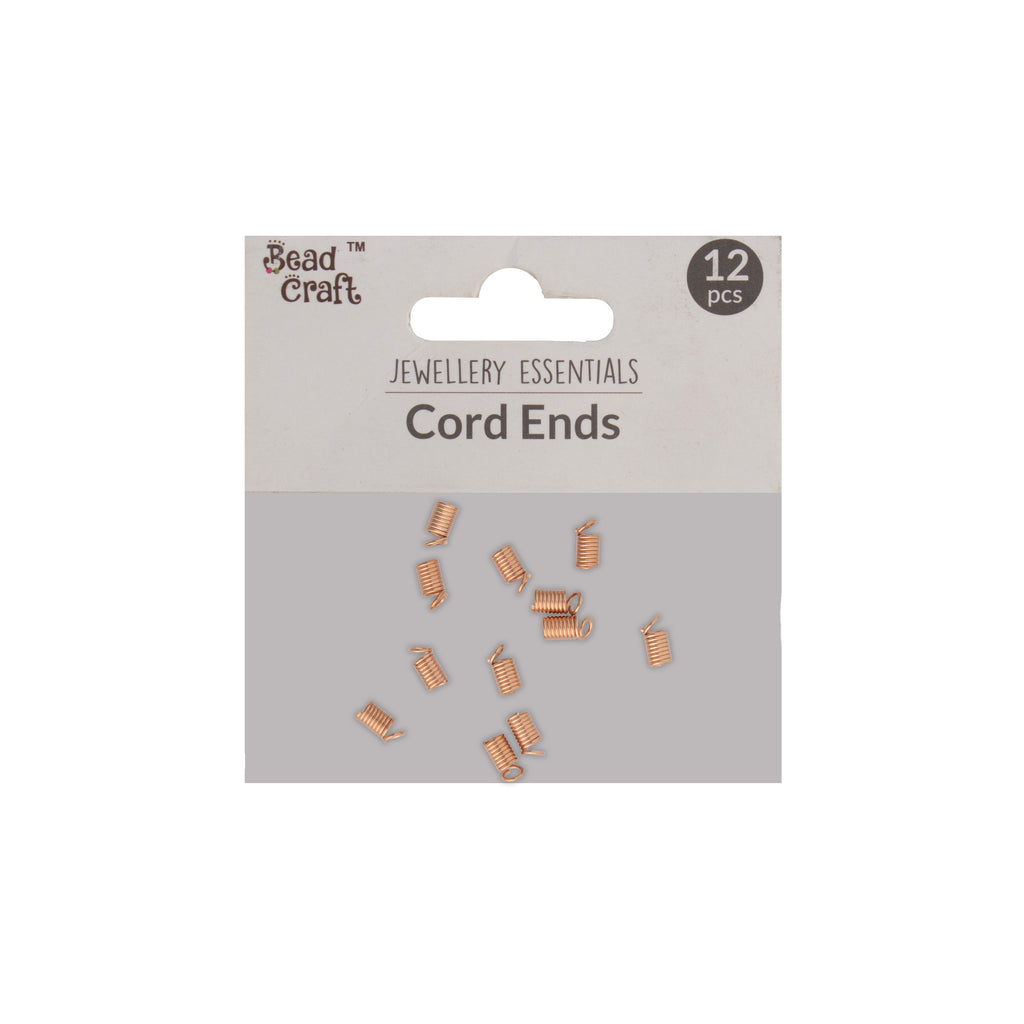 Cord End Pieces Rose Gold 20grm