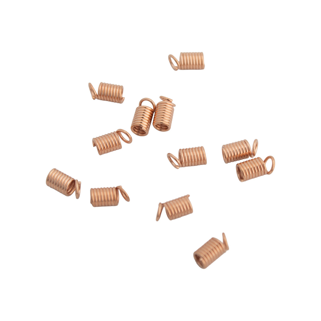 Cord End Pieces Rose Gold 20grm