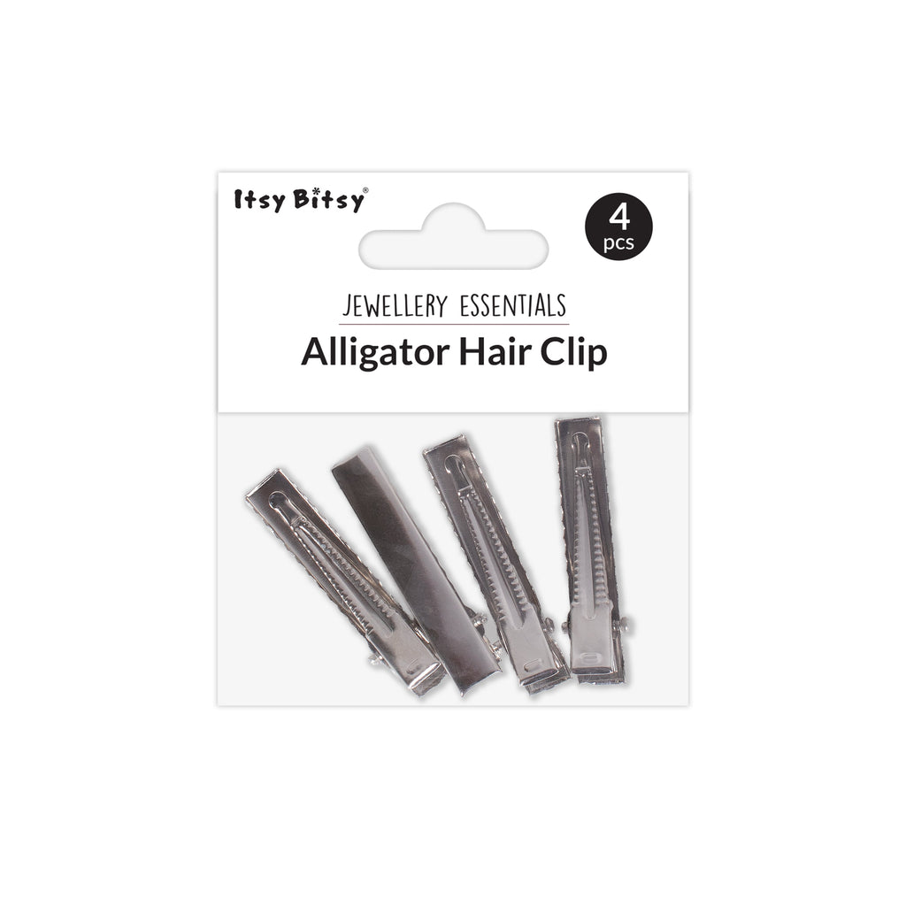 Crocodile Hair Clip 4Pc