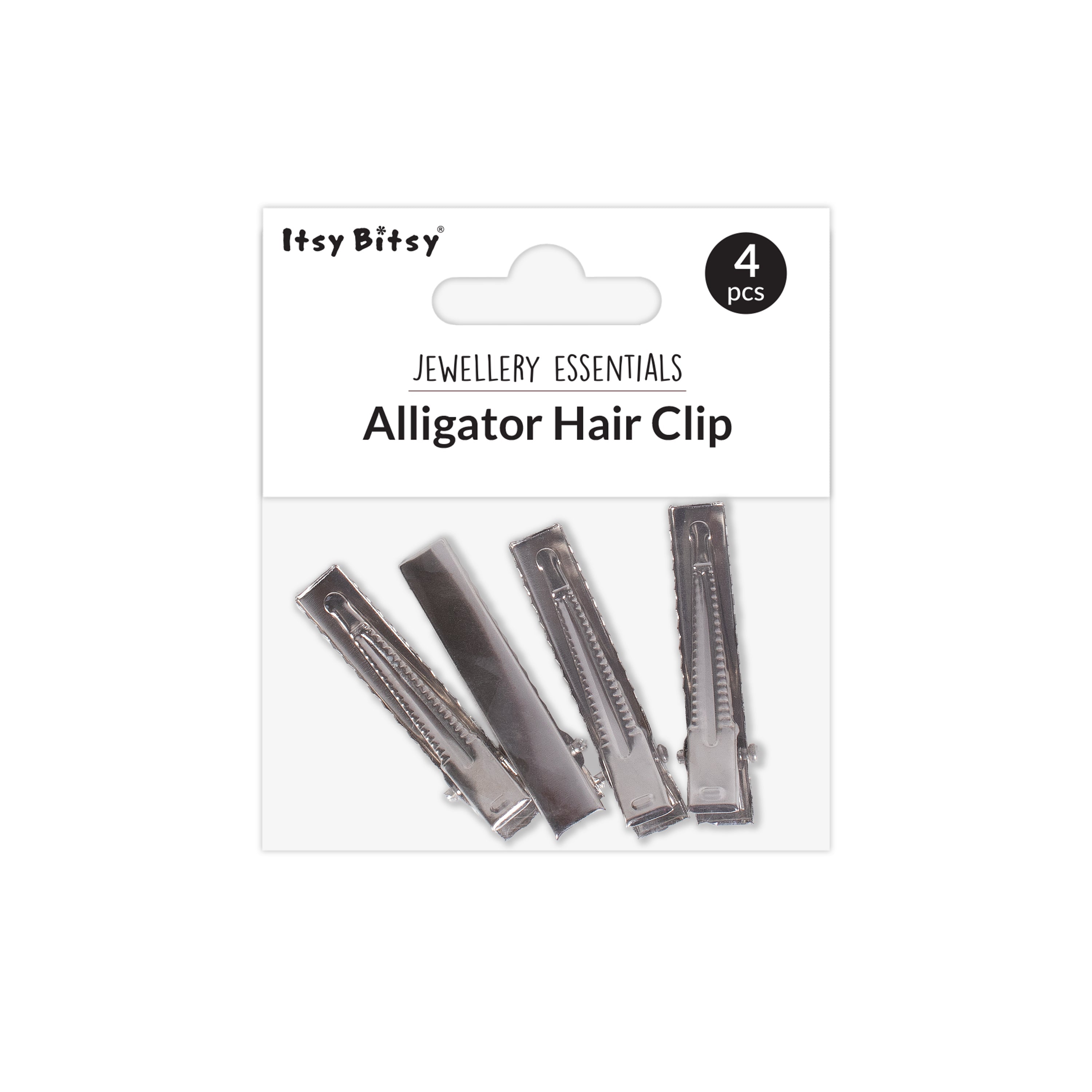 Crocodile Hair Clip 4Pc
