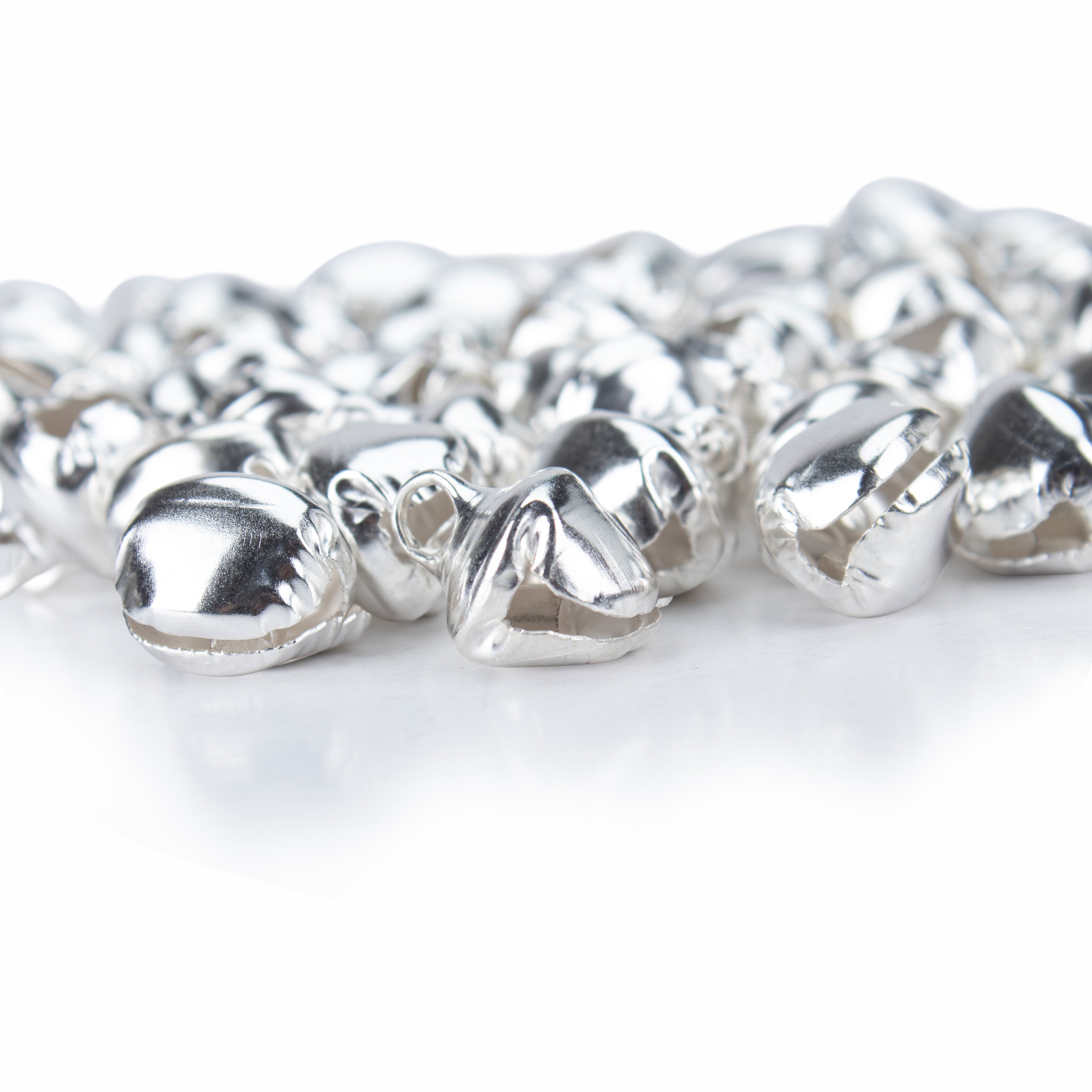 Metal Jingle Bell 10Mm Silver 25 Gm