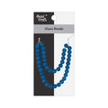 Glass Beads Round Azure Approx 8.27mm 1 String