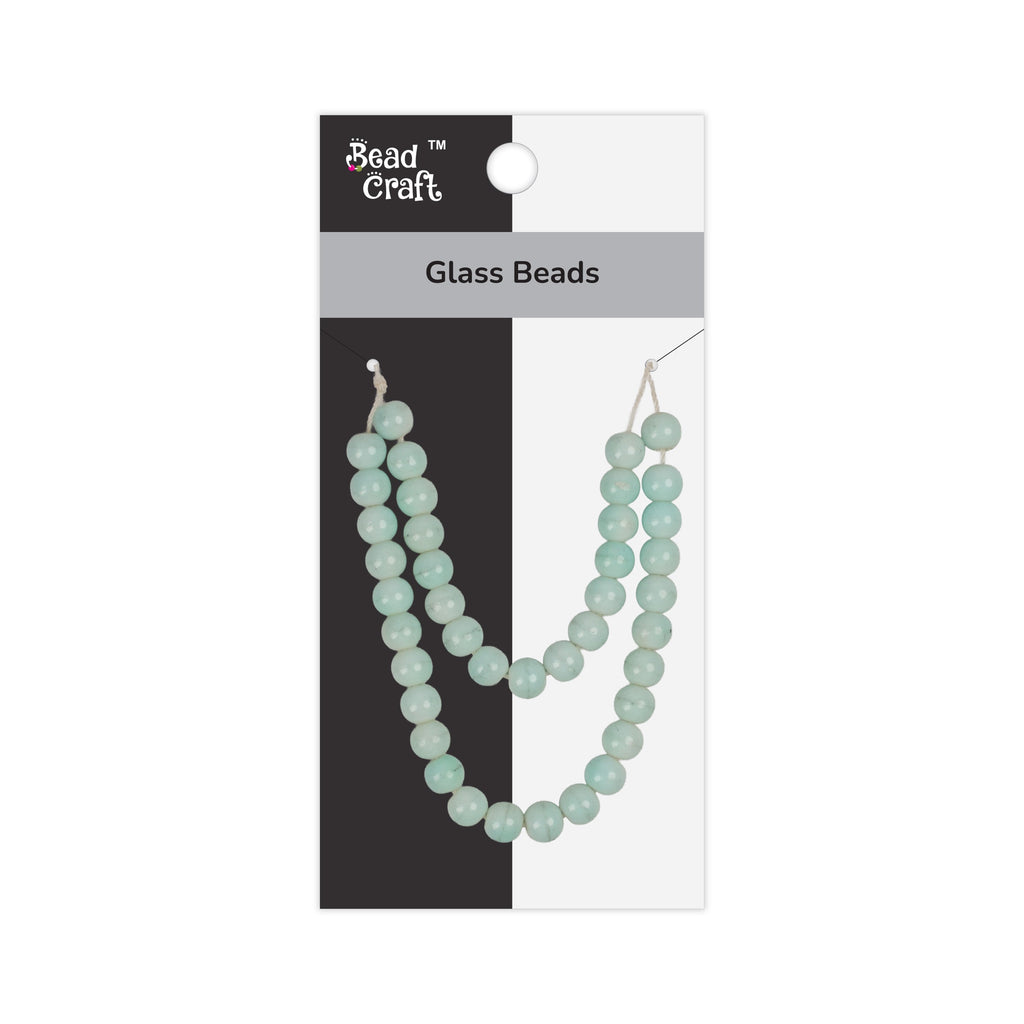 Glass Beads Round Seafoam Approx 8.27mm 1 String