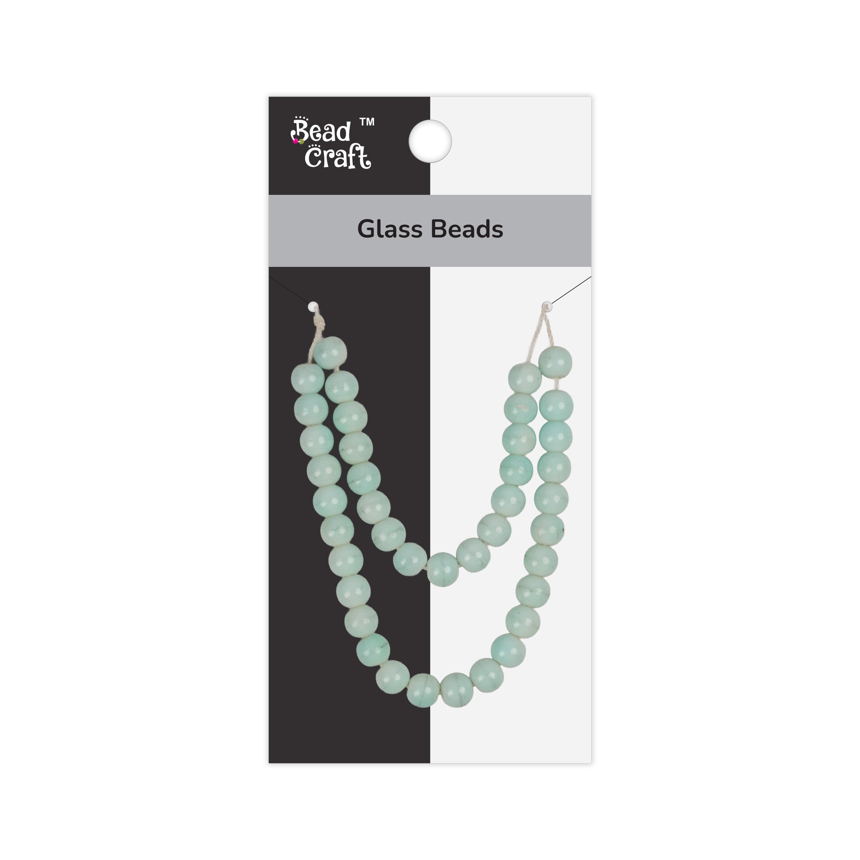 Glass Beads Round Seafoam Approx 8.27mm 1 String