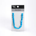 Glass Beads Flat Round Azure Approx 11.93Mm 1 String