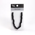 Glass Beads Round Black Approx 9.20Mm 1 String