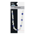 Glass Beads White And Evil Eye Assorted Size1 String