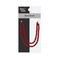 Glass Beads Oval Ruby Red Approx 5.80mm 1 String