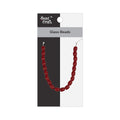 Glass Beads Oval Ruby Red Approx 7.41mm 1 String
