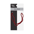 Glass Beads Tube Ruby Red Approx 4.20X9.50mm 1 String