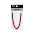 Glass Beads Tube Ruby Red Approx 4.88X9.40Mm 1 String