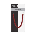 Glass Beads Tube Ruby Red Approx 6.86X8.04mm 1 String