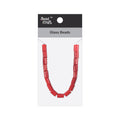 Glass Beads Tube Ruby Red Approx 7.95X12.83mm 1 String